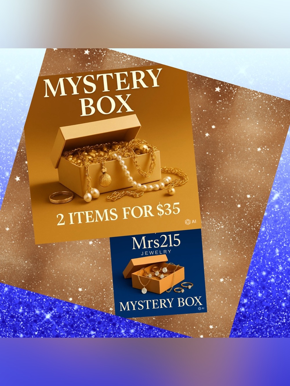 Mrs215 Jewelry Mystery Box - 2 Items for $35